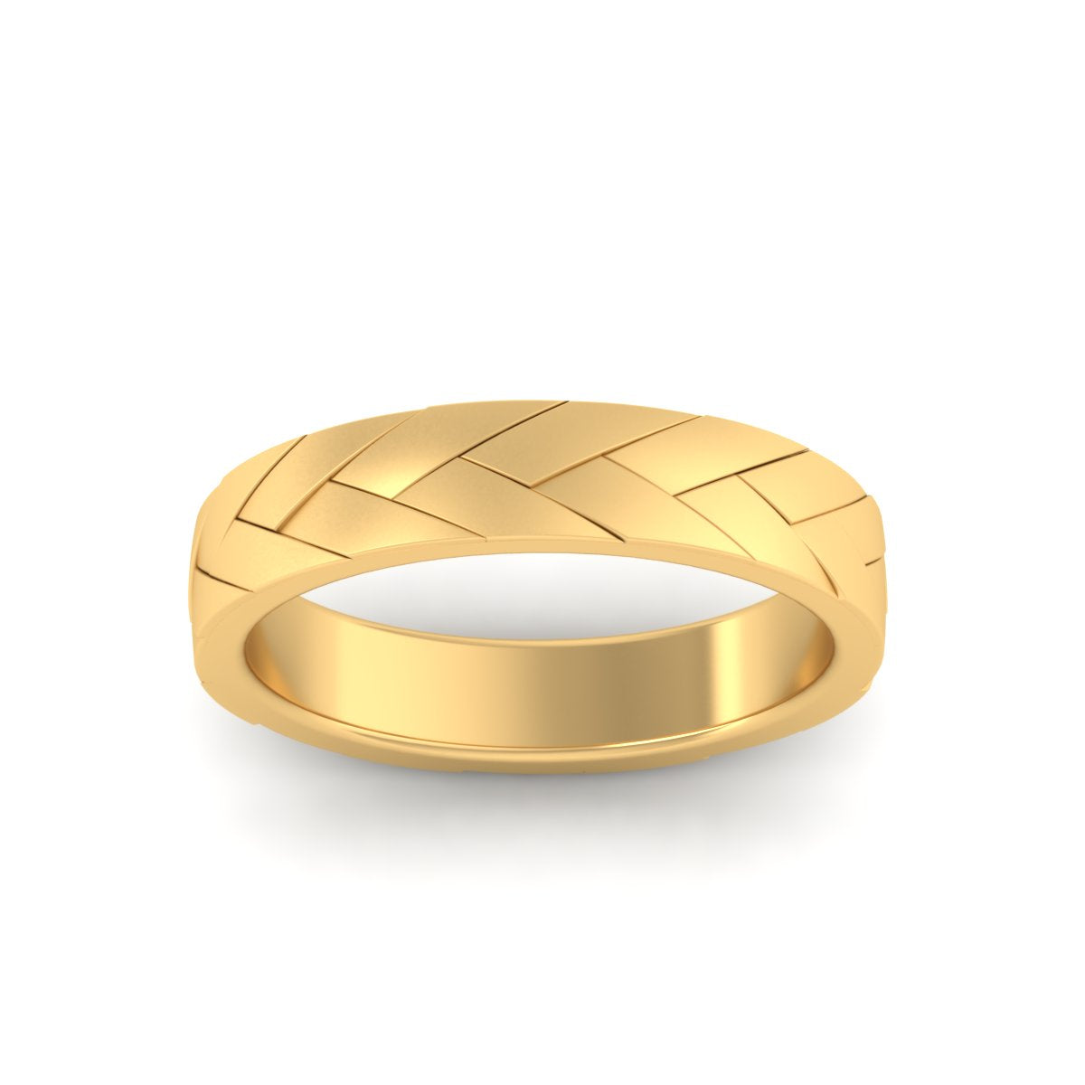 Mens Braided Design Promise Ring Fascinating Diamonds