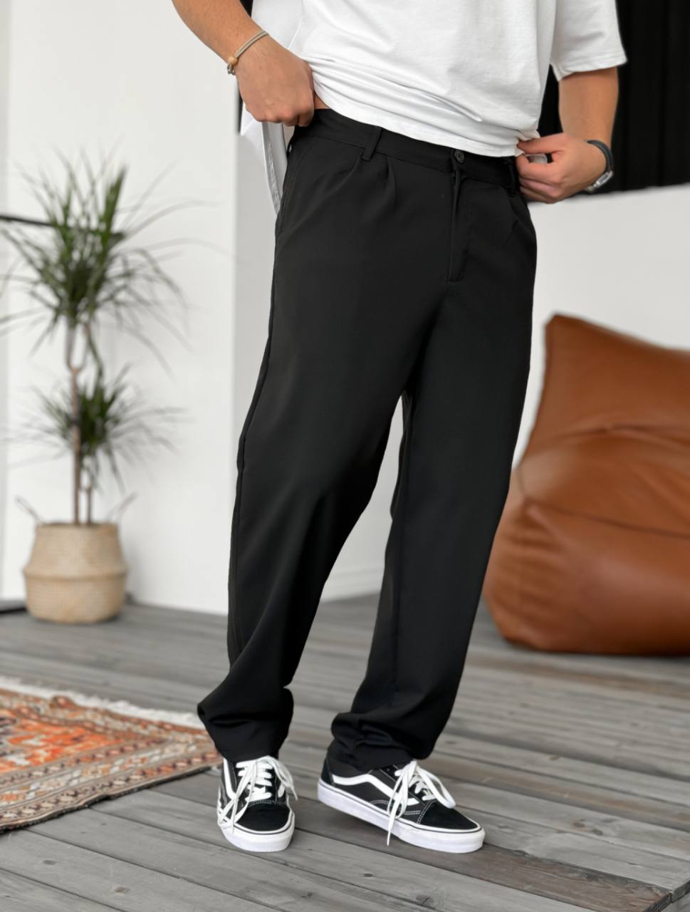 Modern Essential Men's Pleated Trousers – Tailored Comfort for Everyday Refinement Withinblack