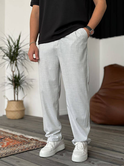 Modern Essential Men's Pleated Trousers – Tailored Comfort for Everyday Refinement Withinblack