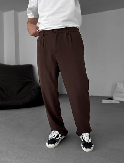 Modern Essential Men's Pleated Trousers – Tailored Comfort for Everyday Refinement Withinblack