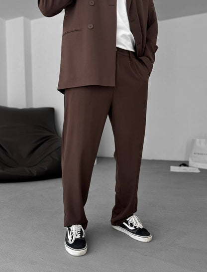 Modern Essential Men's Pleated Trousers – Tailored Comfort for Everyday Refinement Withinblack