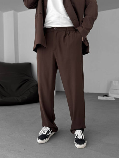 Modern Essential Men's Pleated Trousers – Tailored Comfort for Everyday Refinement Withinblack