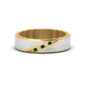 Brush Finish 2 Tone Promise Ring Fascinating Diamonds