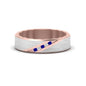 Brush Finish 2 Tone Promise Ring Fascinating Diamonds