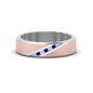 Brush Finish 2 Tone Promise Ring Fascinating Diamonds