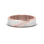 Brush Finish 2 Tone Promise Ring Fascinating Diamonds