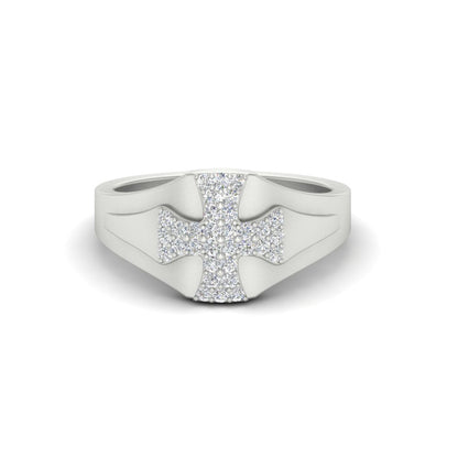 Mens Cross Gemstone Engagement Ring Fascinating Diamonds