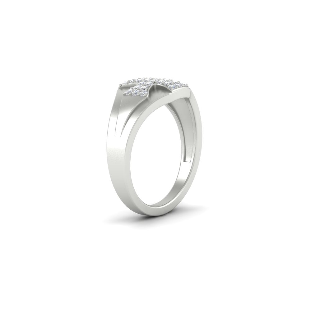 Mens Cross Gemstone Engagement Ring Fascinating Diamonds