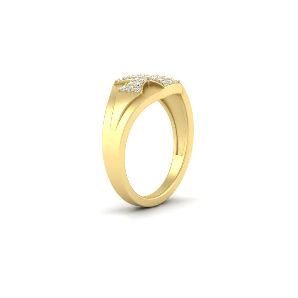 Mens Cross Gemstone Engagement Ring Fascinating Diamonds