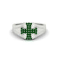 Mens Cross Gemstone Engagement Ring Fascinating Diamonds