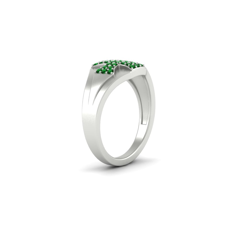 Mens Cross Gemstone Engagement Ring Fascinating Diamonds