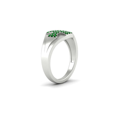 Mens Cross Gemstone Engagement Ring Fascinating Diamonds