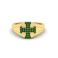 Mens Cross Gemstone Engagement Ring Fascinating Diamonds