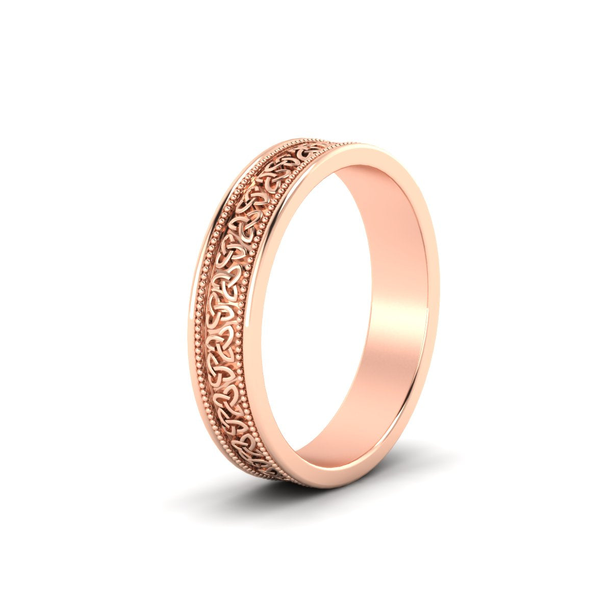 Celtic Mens Gold Band Rings Fascinating Diamonds