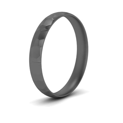 Mens Hammered Comfort Fit Wedding Band Fascinating Diamonds