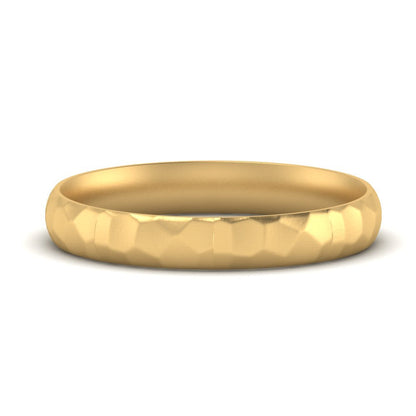 Mens Hammered Comfort Fit Wedding Band Fascinating Diamonds