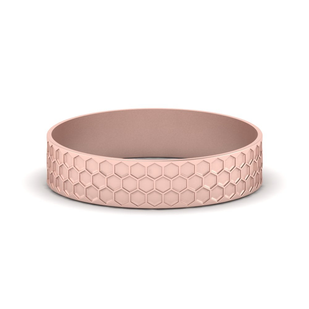 Mens Honey Comb Wedding Ring Fascinating Diamonds