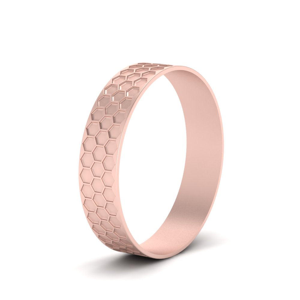 Mens Honey Comb Wedding Ring Fascinating Diamonds