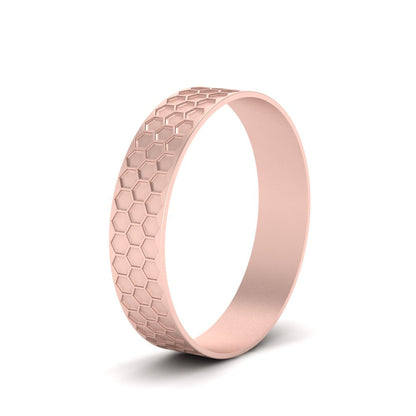 Mens Honey Comb Wedding Ring Fascinating Diamonds