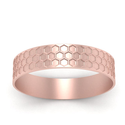 Mens Honey Comb Wedding Ring Fascinating Diamonds