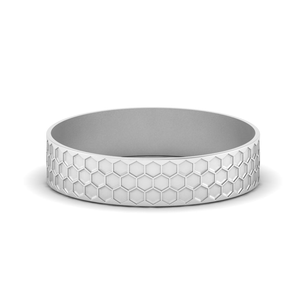 Mens Honey Comb Wedding Ring Fascinating Diamonds