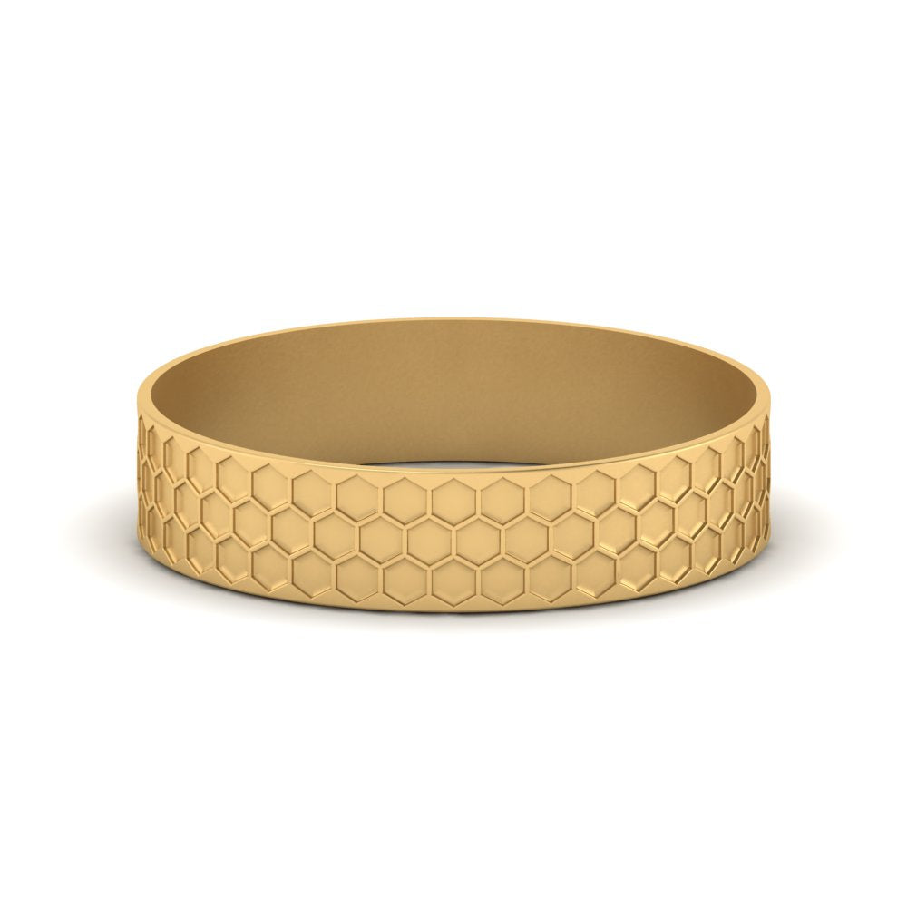 Mens Honey Comb Wedding Ring Fascinating Diamonds
