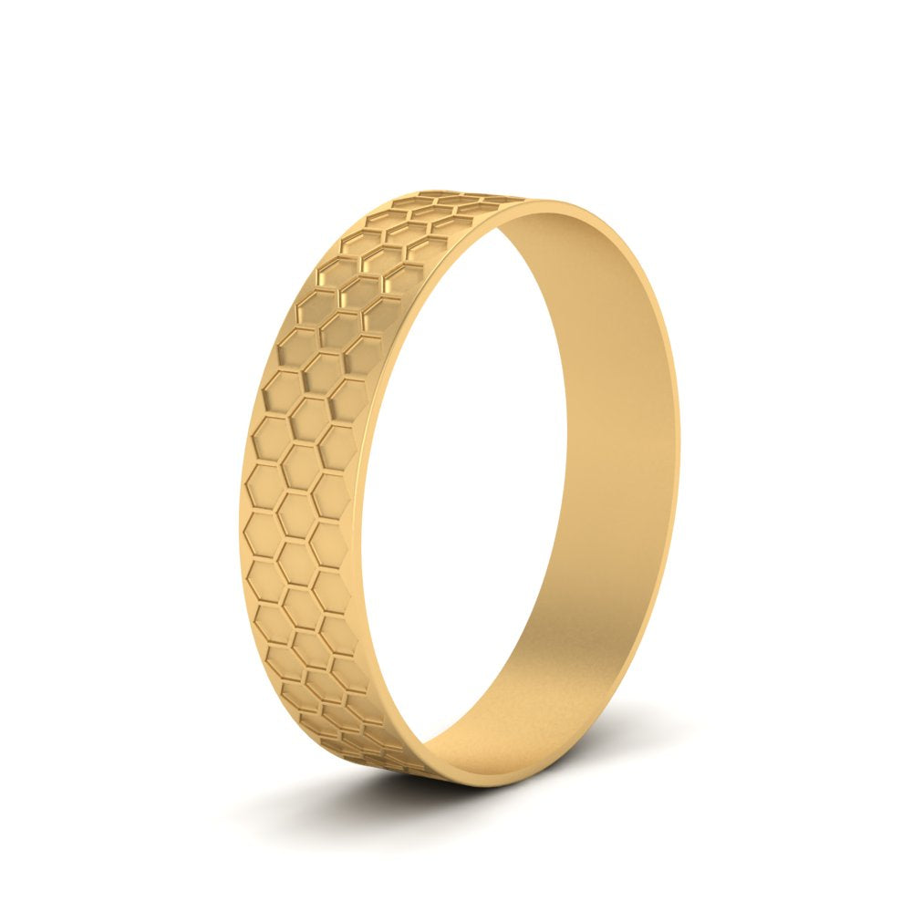 Mens Honey Comb Wedding Ring Fascinating Diamonds
