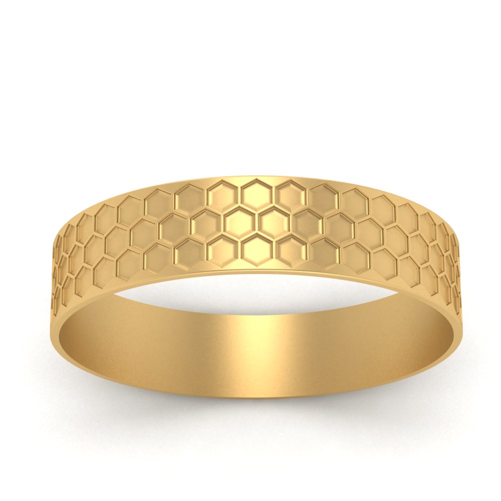 Mens Honey Comb Wedding Ring Fascinating Diamonds