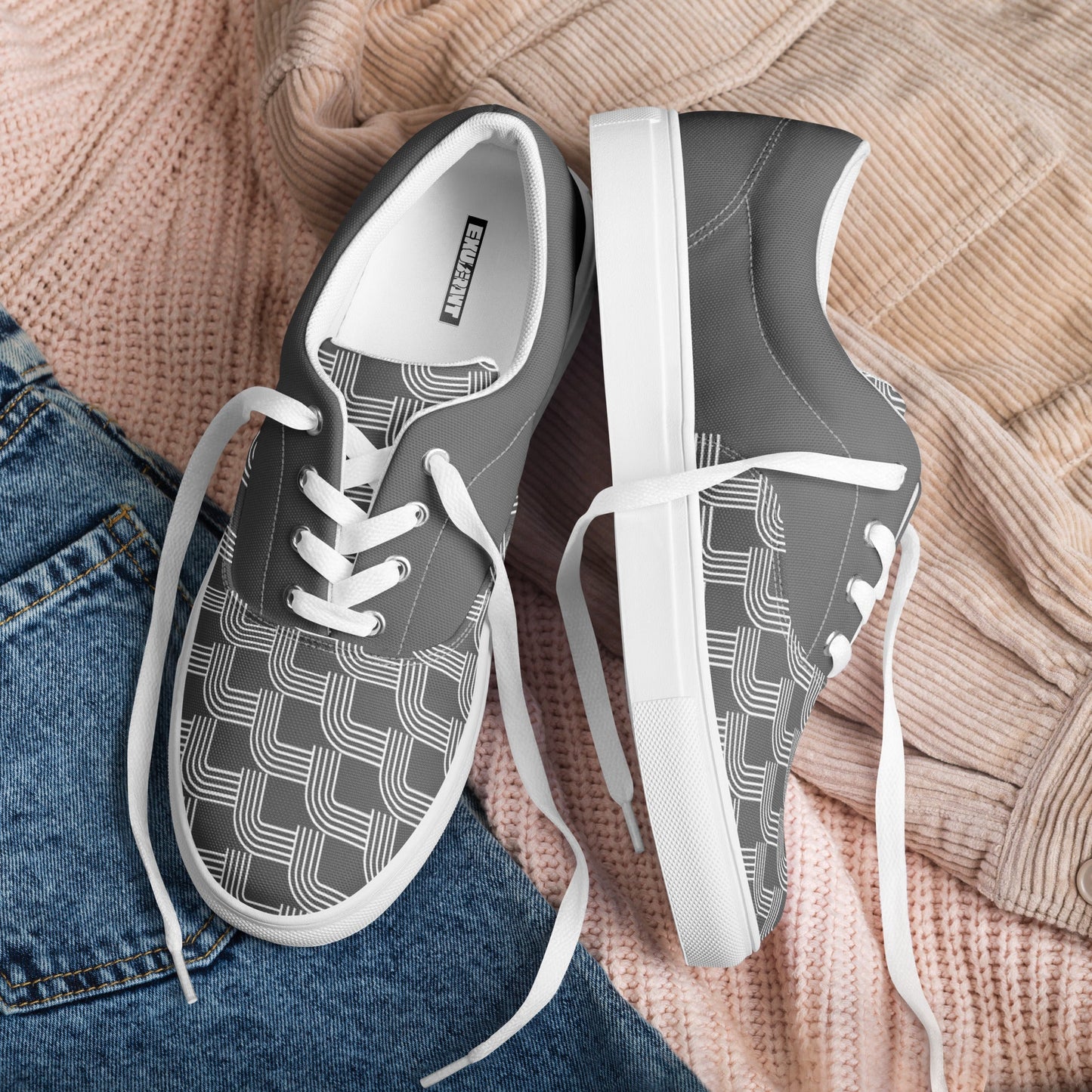 EXUBERANT - Mens Lace Up Canvas Everyday Shoes, Durale, Minimalist, Comfortable THE EXUBERANT STORE