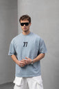 Men's Oversize '77' Graphic T-Shirt Withinblack
