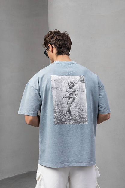 Men's Oversize '77' Graphic T-Shirt Withinblack