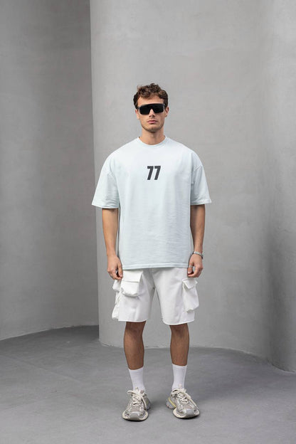Men's Oversize '77' Graphic T-Shirt Withinblack