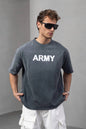 Men's Oversize 'ARMY' Graphic T-Shirt – Anti-War Statement Tee Withinblack