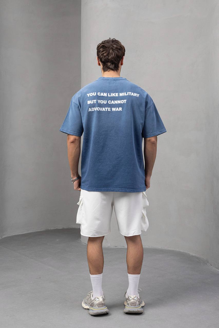 Men's Oversize 'ARMY' Graphic T-Shirt – Anti-War Statement Tee Withinblack