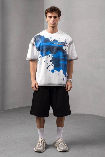 Men's Oversize Graphic T-Shirt – '2MORROW FREEDOM' Withinblack