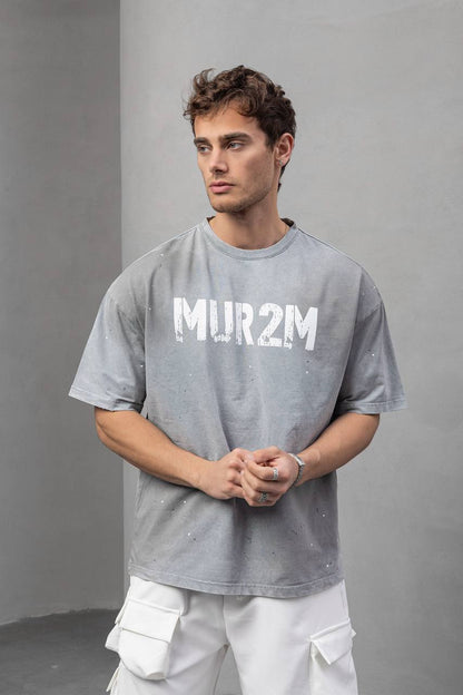 Men's Oversize Graphic T-Shirt – Thunder Mode Withinblack