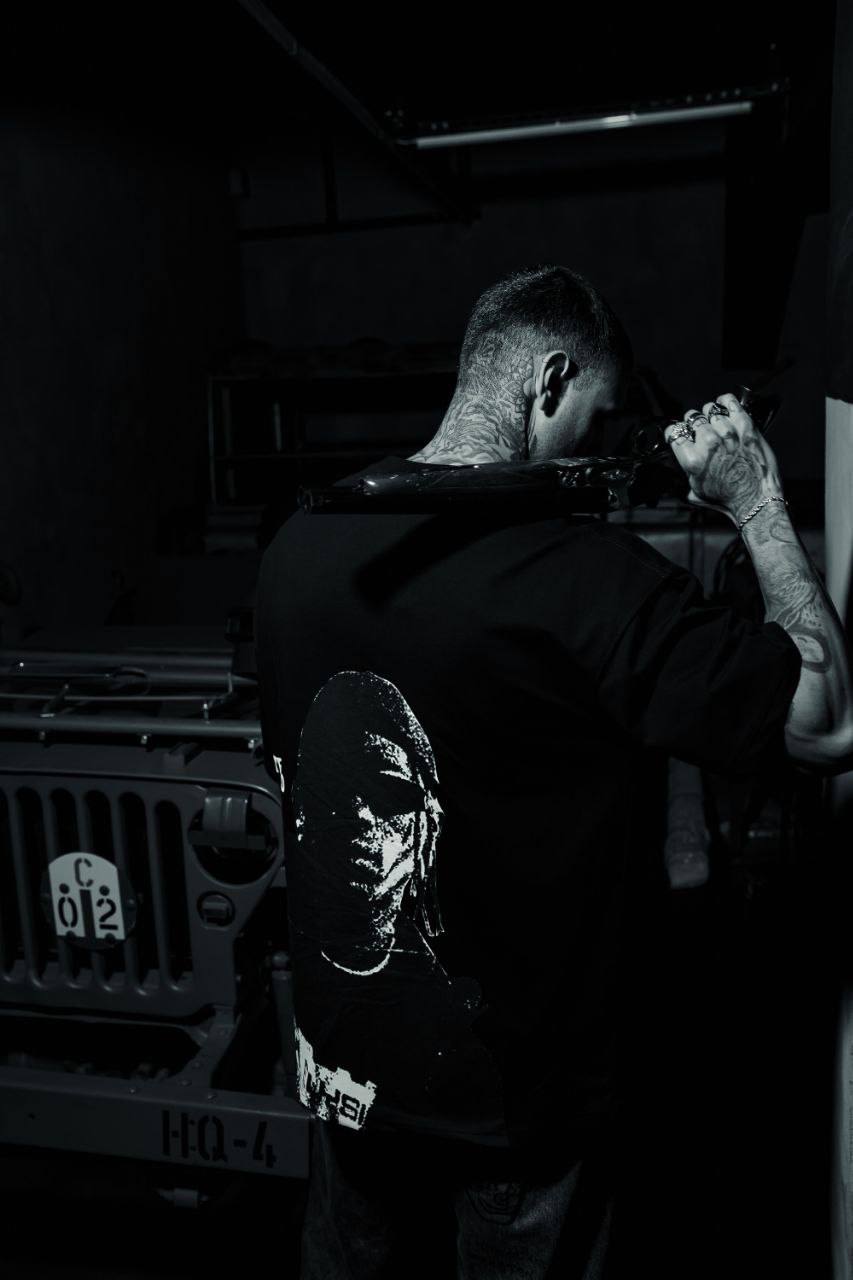 Men's Oversize Graphic T-Shirt - Streetwear Portrait Tee Withinblack