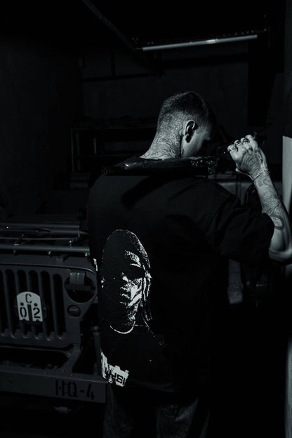Men's Oversize Graphic T-Shirt - Streetwear Portrait Tee Withinblack