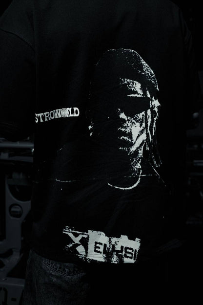Men's Oversize Graphic T-Shirt - Streetwear Portrait Tee Withinblack