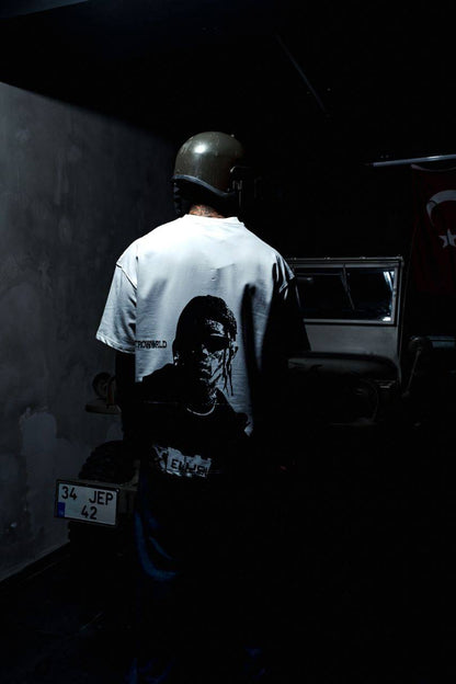 Men's Oversize Graphic T-Shirt - Streetwear Portrait Tee Withinblack