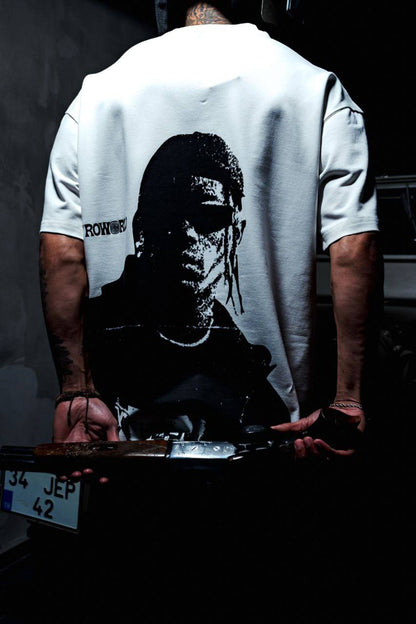 Men's Oversize Graphic T-Shirt - Streetwear Portrait Tee Withinblack