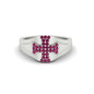 Mens Cross Gemstone Engagement Ring Fascinating Diamonds