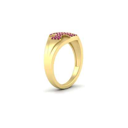 Mens Cross Gemstone Engagement Ring Fascinating Diamonds