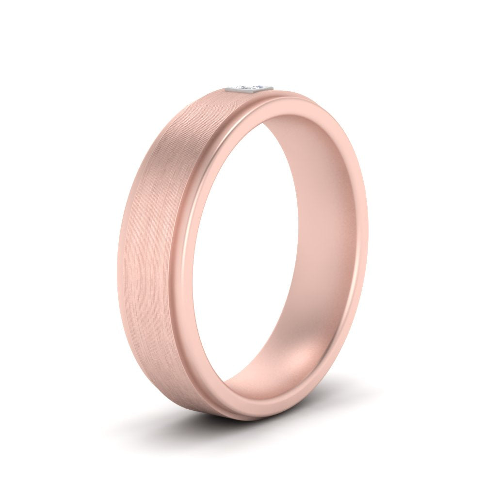 Mens Princess Cut 2 Tone Band Fascinating Diamonds