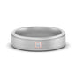 Mens Princess Cut 2 Tone Band Fascinating Diamonds
