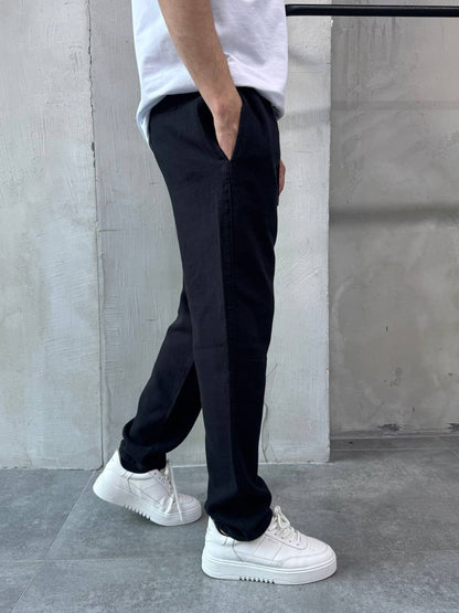 Comfort Flex Men's Drawstring Lounge Pants – Soft Touch Relaxed Fit for Everyday Ease Withinblack