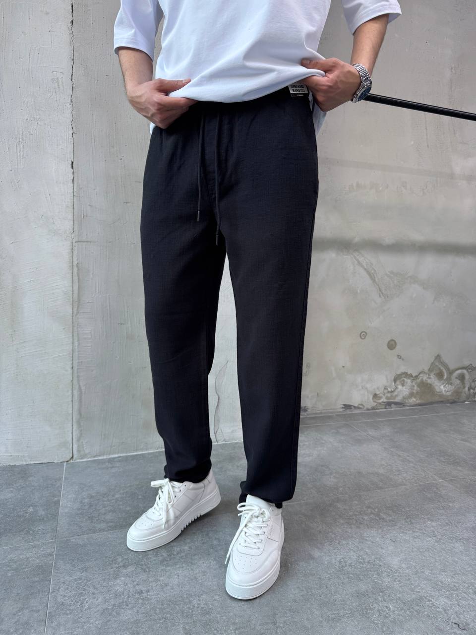 Comfort Flex Men's Drawstring Lounge Pants – Soft Touch Relaxed Fit for Everyday Ease Withinblack