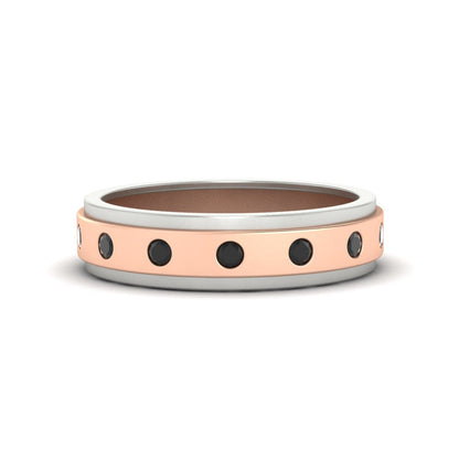 Mens Two Tone Bezel Stone Wedding Ring Fascinating Diamonds