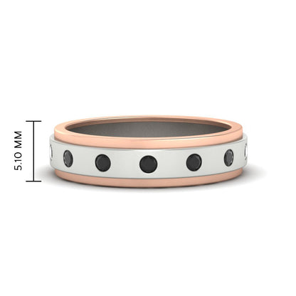 Mens Two Tone Bezel Stone Wedding Ring Fascinating Diamonds