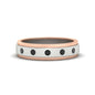 Mens Two Tone Bezel Stone Wedding Ring Fascinating Diamonds